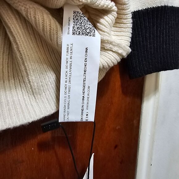 MOTF Womens Black & White Cardigan Sweater Large Button-Down Long Sleeve Acrylic - Picture 5 of 10